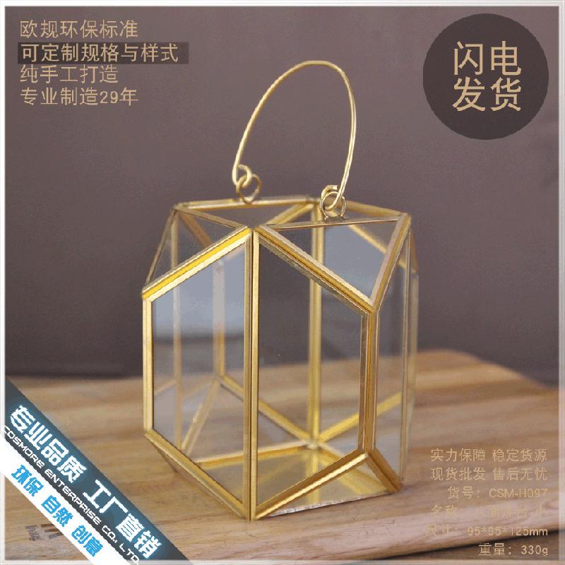 Chậu Đa Giác DG-172 Bộ phụ kiện trang trí ngoài trời hội nhập của rừng Bắc Âu, đèn thổi gió bàn ăn cưới