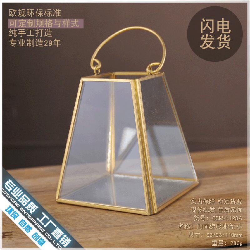 Chậu Đa Giác DG-137 Đèn nhà cửa phong cách ô tô với vỏ kính thủy tinh