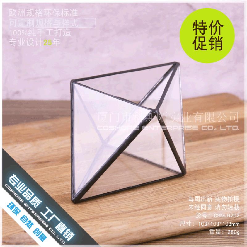 Chậu Đa Giác DG-174 Hộp gỗ gọn nhẹ có 4 góc đôi đuôi và nhiều mặt độc đáo của Bắc Âu