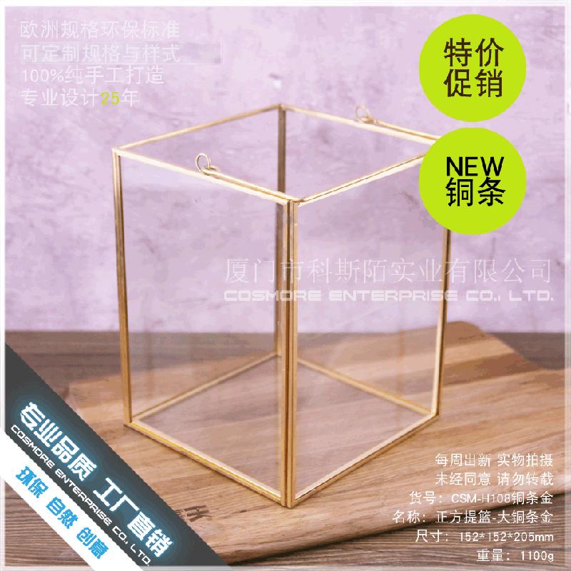 Chậu Đa Giác DG-177 Hộp trang trí phòng để lửa cưới của nhà kính hình vuông lớn Bắc Âu