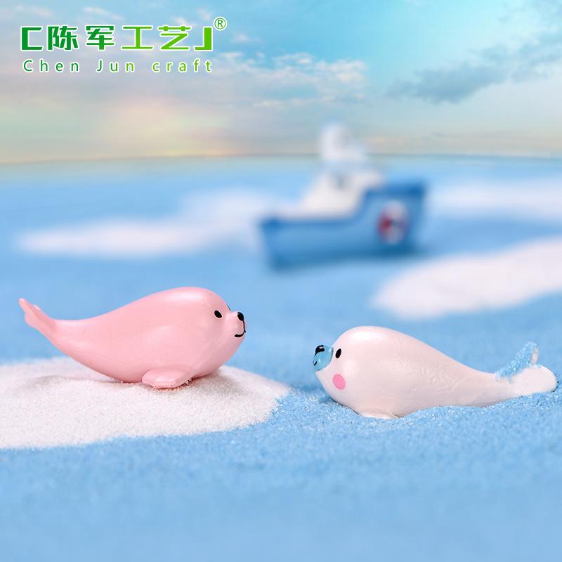 Phụ Kiện Tiểu Cảnh Tiểu cảnh hải cẩu mini trang trí bể cá và chậu cây DIY (ZC-1178)