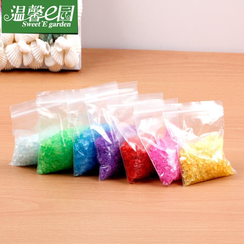 Phụ Kiện Tiểu Cảnh Tiểu cảnh đá thủy tinh màu trang trí bình rêu DIY (ZC-765)