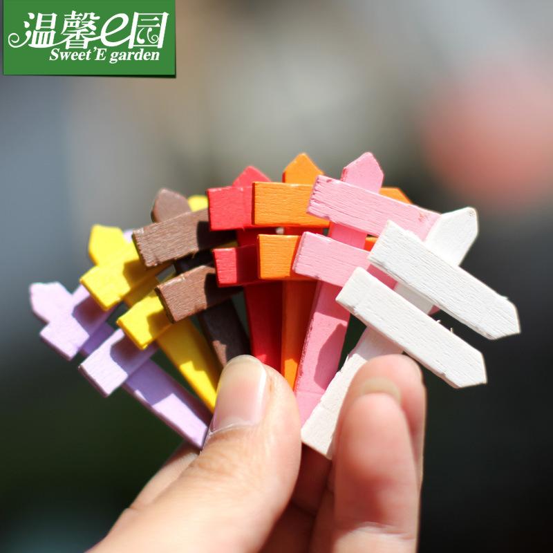 Phụ Kiện Tiểu Cảnh Tiểu cảnh bảng chỉ đường, hàng rào gỗ trang trí cây cảnh (ZC-182)