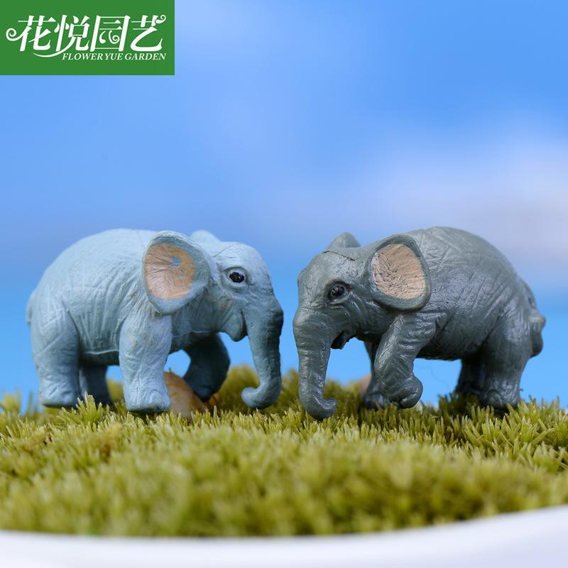 Phụ Kiện Tiểu Cảnh Tiểu cảnh voi hoạt hình, phụ kiện trang trí cây cảnh dễ thương (ZC-585)