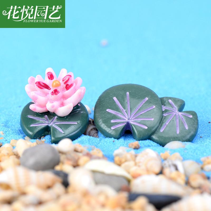 Phụ Kiện Tiểu Cảnh Tiểu cảnh rùa và hoa sen mini trang trí cảnh rêu DIY (ZC-1206)