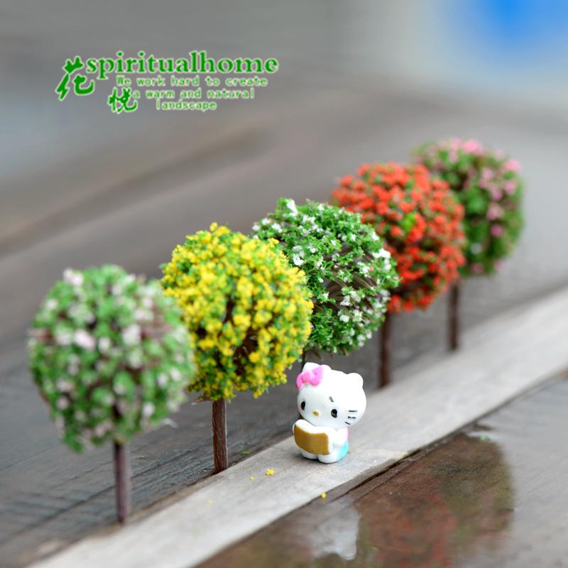 Phụ Kiện Tiểu Cảnh Tiểu cảnh cây bóng nhỏ 5 màu trang trí chậu cây mọng nước (ZC-767)