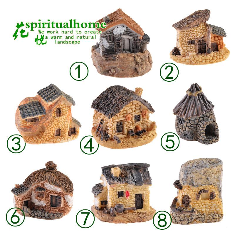 Phụ Kiện Tiểu Cảnh Tiểu cảnh nhà nhỏ Zakka, trang trí chậu cây với 8 mẫu (ZC-297)