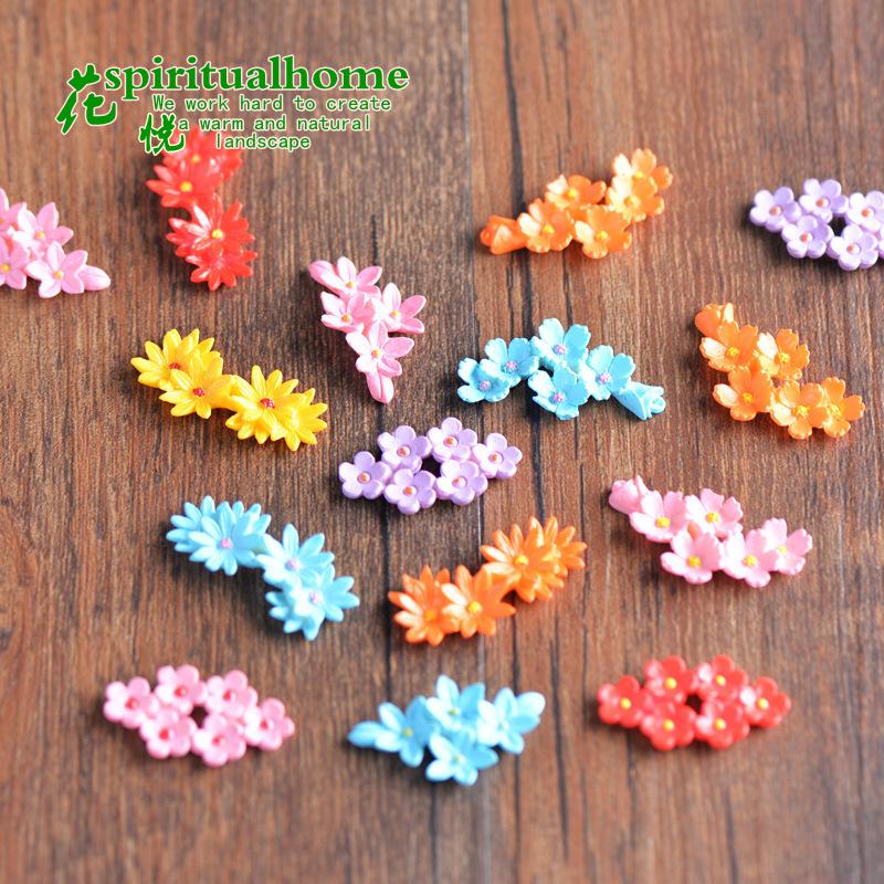 Phụ Kiện Tiểu Cảnh Tiểu cảnh hoa nhỏ nhiều màu, phụ kiện trang trí cây cảnh (ZC-259)