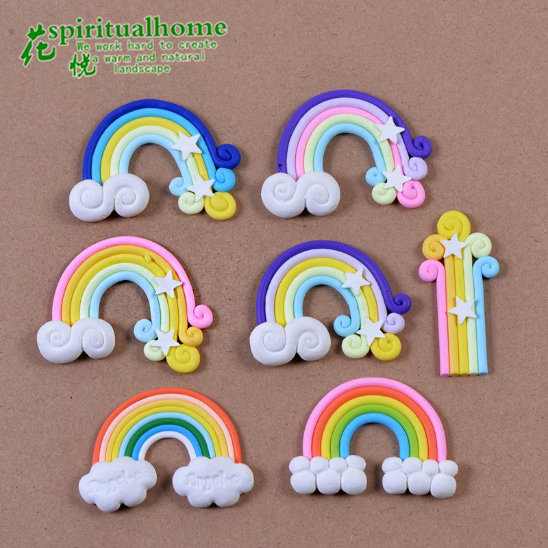 Phụ Kiện Tiểu Cảnh Tiểu cảnh cầu vồng, phụ kiện trang trí bánh, tủ lạnh mini (ZC-456)