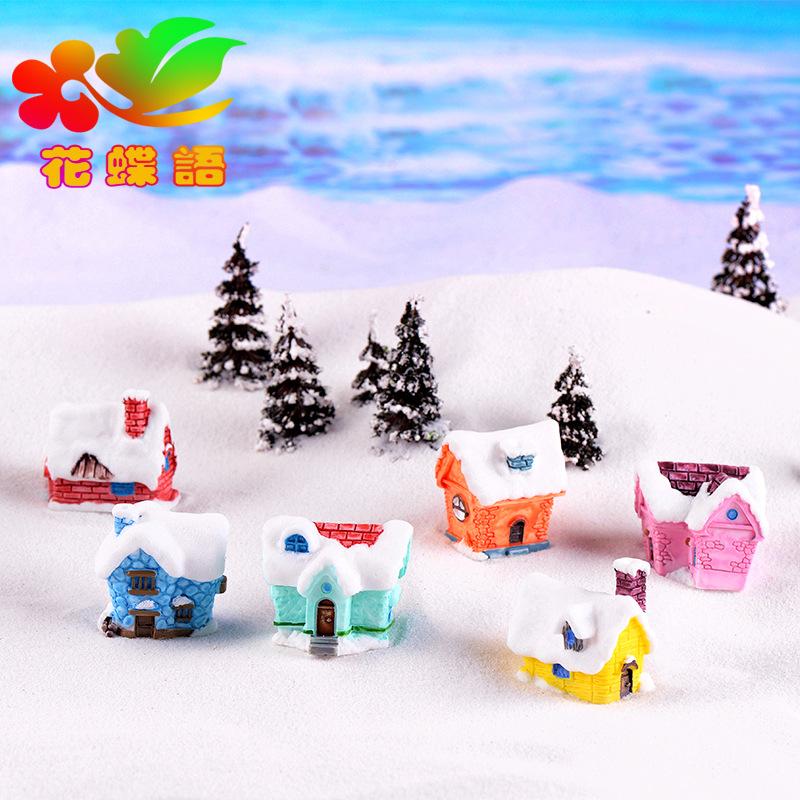 Phụ Kiện Tiểu Cảnh Tiểu cảnh nhà tuyết phong cách châu Âu trang trí DIY (ZC-969)