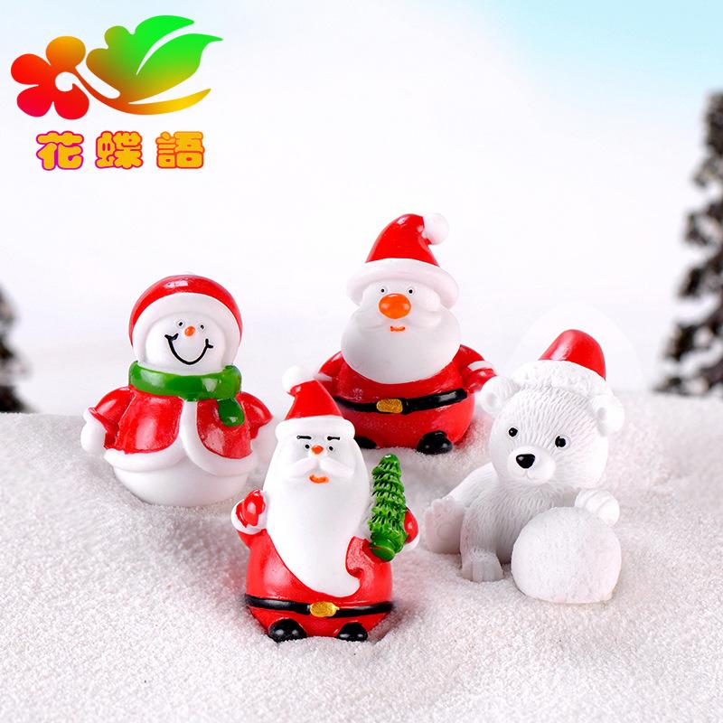 Phụ Kiện Tiểu Cảnh Tiểu cảnh ông già Noel và người tuyết, quà tặng học sinh mini (ZC-503)
