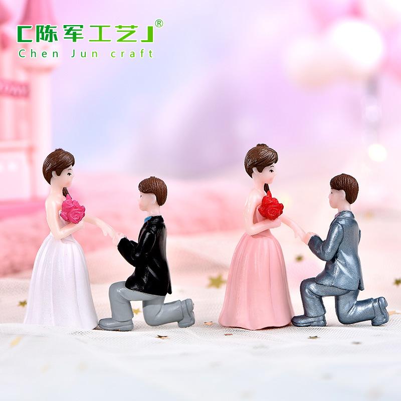 Phụ Kiện Tiểu Cảnh Tiểu cảnh "Marry me" đôi kết hôn trang trí phòng cưới (ZC-809)