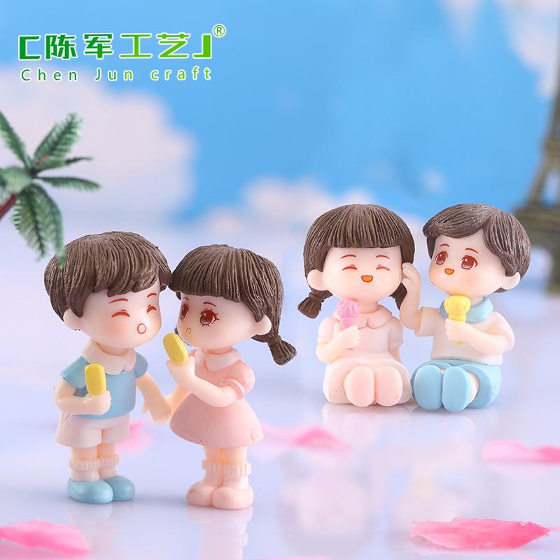 Phụ Kiện Tiểu Cảnh Tiểu cảnh đôi tình nhân mùa hè mini trang trí xe DIY (ZC-921)