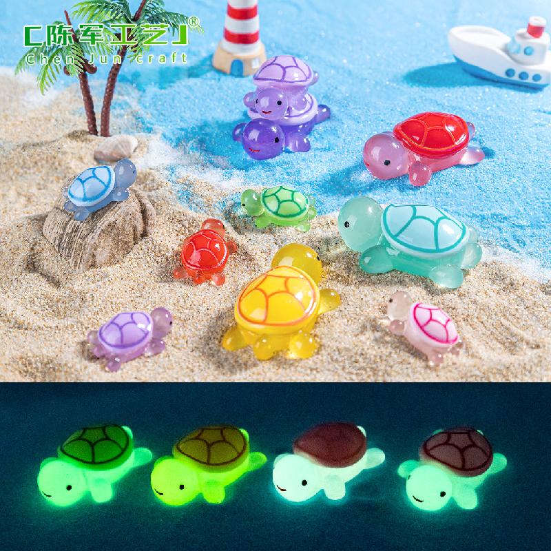 Phụ Kiện Tiểu Cảnh Tiểu cảnh rùa biển phát sáng mini trang trí bàn DIY (ZC-901)