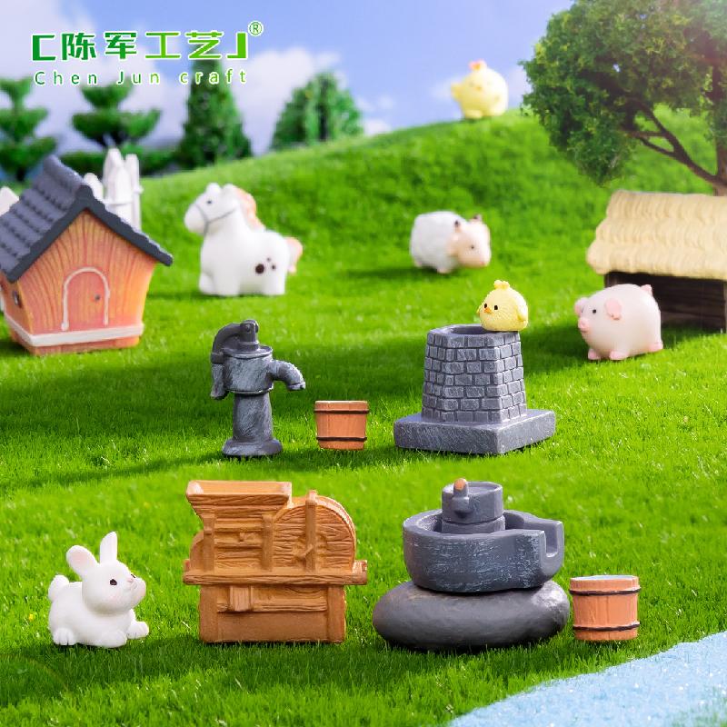 Phụ Kiện Tiểu Cảnh Tiểu cảnh nông cụ, cối xay, phụ kiện trang trí tiểu cảnh (ZC-338)
