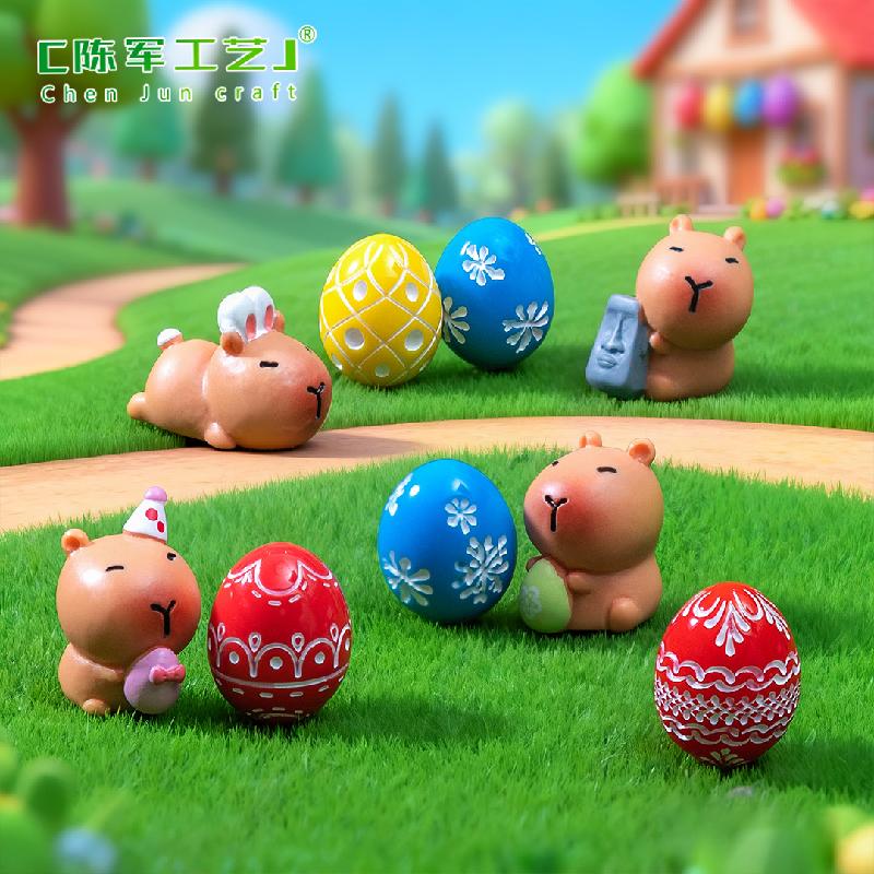 Phụ Kiện Tiểu Cảnh Capybara Phục Sinh Mini Trang Trí (PK-262)