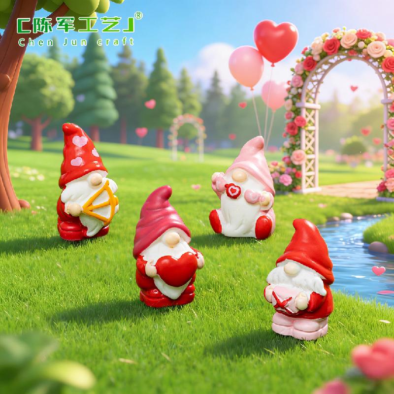 Phụ Kiện Tiểu Cảnh Chú lùn Valentine đáng yêu mini trang trí tiểu cảnh (PK-694)