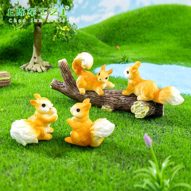 Phụ Kiện Tiểu Cảnh Tiểu cảnh sóc dễ thương, phụ kiện trang trí cây cảnh mini (ZC-522)