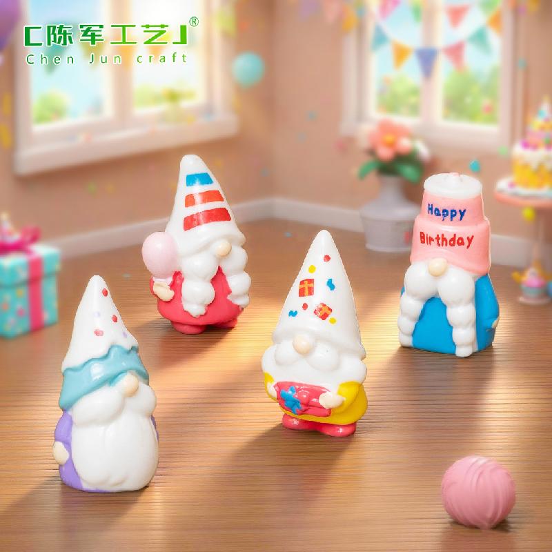 Phụ Kiện Tiểu Cảnh Chú lùn sinh nhật mini trang trí tiểu cảnh (PK-754)