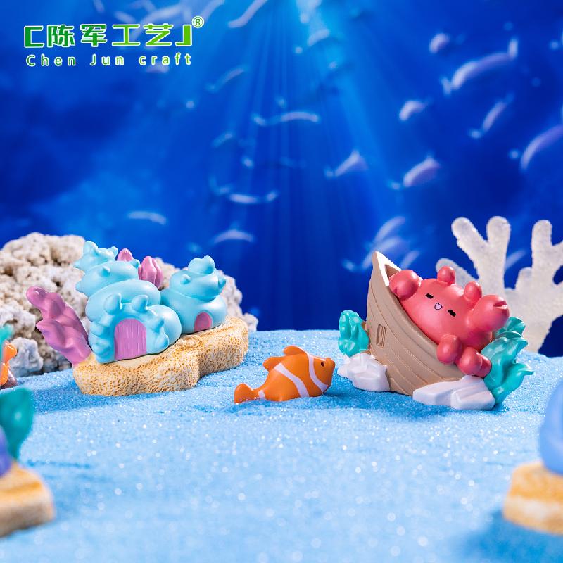 Phụ Kiện Tiểu Cảnh Tiểu cảnh nhà dưới biển, phụ kiện trang trí bể cá mini (ZC-316)