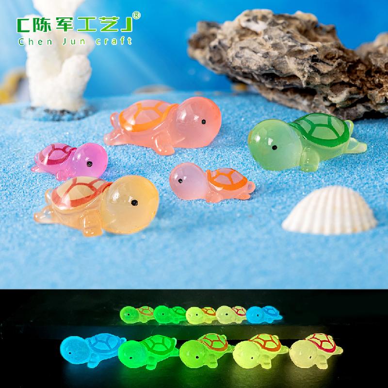 Phụ Kiện Tiểu Cảnh Tiểu cảnh rùa nhỏ phát sáng, phụ kiện trang trí DIY (ZC-63)