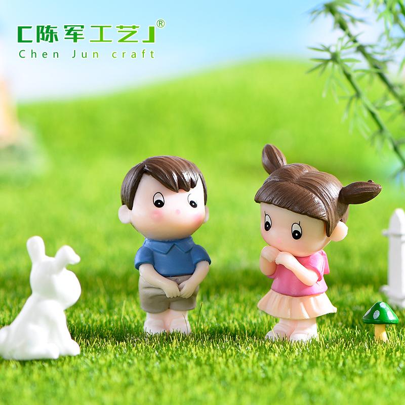 Phụ Kiện Tiểu Cảnh Tiểu cảnh đôi nhỏ dễ thương mini trang trí bánh phong cách Zakka (ZC-1072)