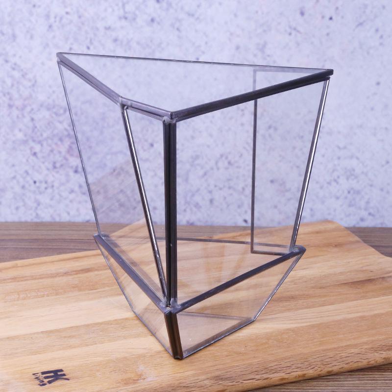 Chậu Đa Giác 创意苔藓微缩景观玻璃花房器皿造景流水花器多肉植物温室大棚花盆