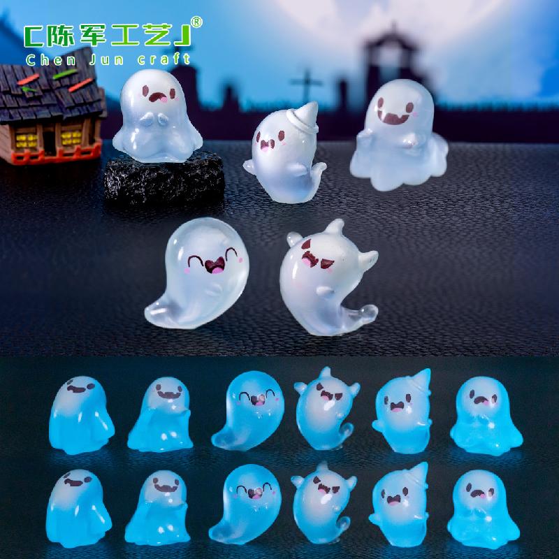 Phụ Kiện Tiểu Cảnh Tiểu cảnh ma phát sáng, trang trí Halloween mini DIY (ZC-233)