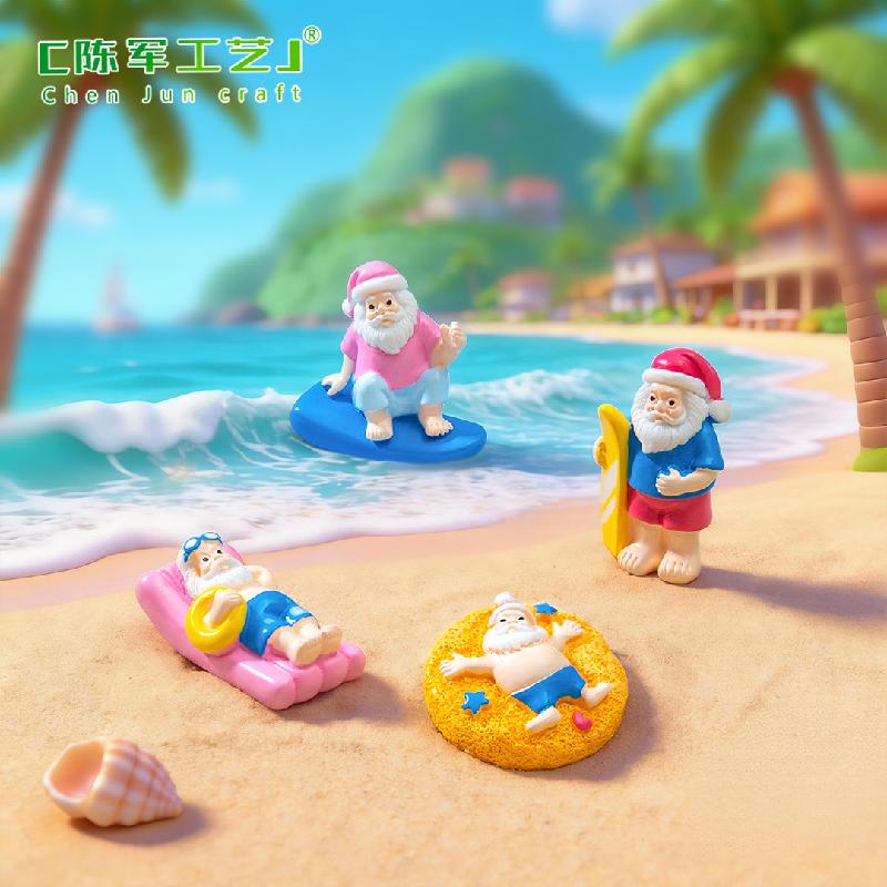 Phụ Kiện Tiểu Cảnh Ông Già Noel Mùa Hè Mini (PK-672)