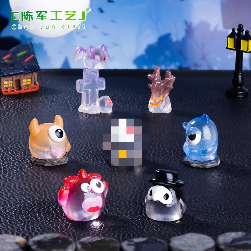 Phụ Kiện Tiểu Cảnh Tiểu cảnh Halloween, bí ngô quái vật, trang trí nhà búp bê (ZC-52)