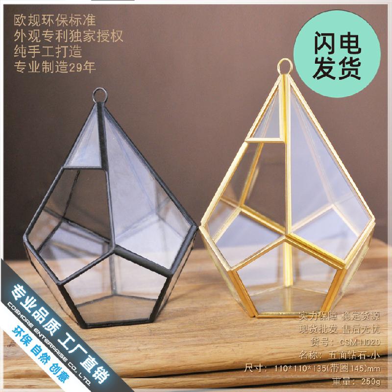 Chậu Đa Giác Nhà kính kim cương 5 mặt nhỏ (DG-221)