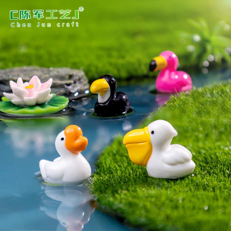 Phụ Kiện Tiểu Cảnh Tiểu cảnh hồng hạc, phụ kiện trang trí tiểu cảnh mini DIY (ZC-436)