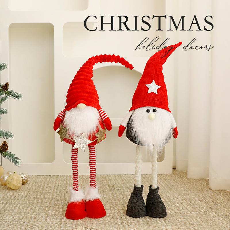 Trang Trí Noel Trang trí Noel: Gnome ông già Noel nhỏ trang trí cửa sổ