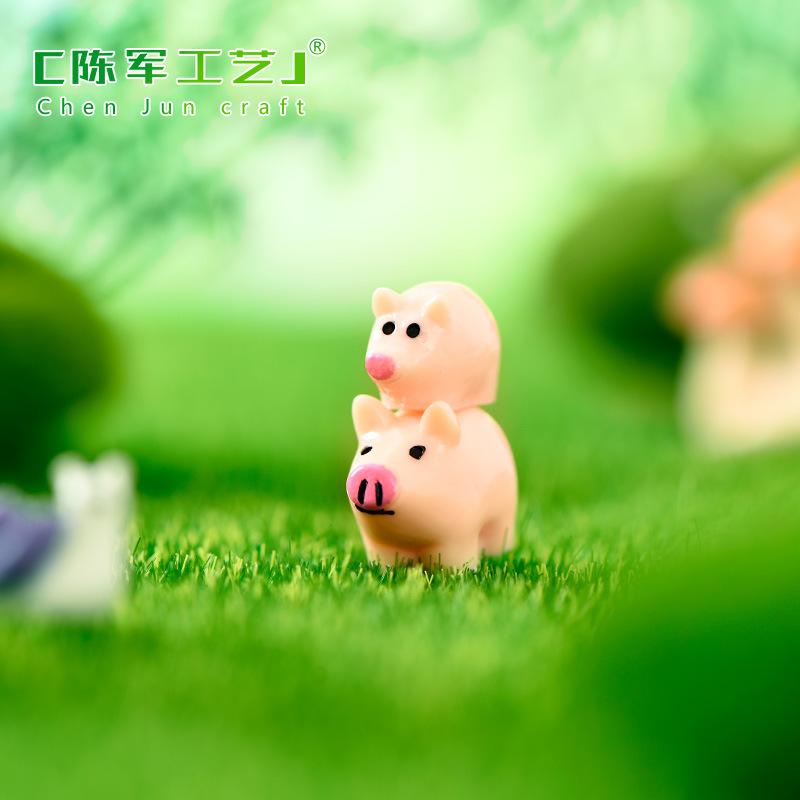 Phụ Kiện Tiểu Cảnh Tiểu cảnh heo mẹ và heo con mini trang trí chậu cây (ZC-848)