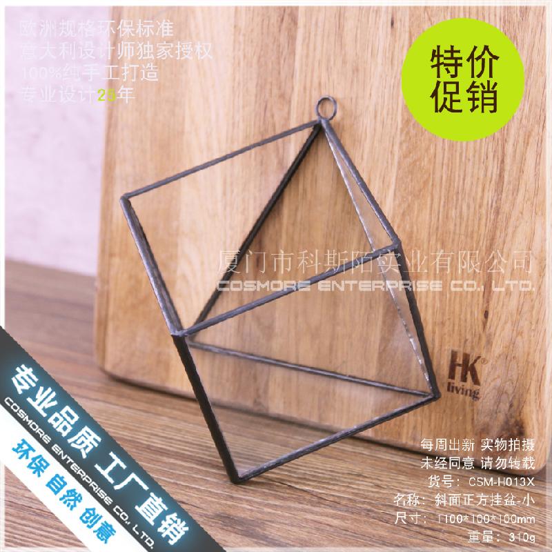 Chậu Đa Giác Giỏ hoa treo sắt vintage, kệ hoa treo tường (DG-154)