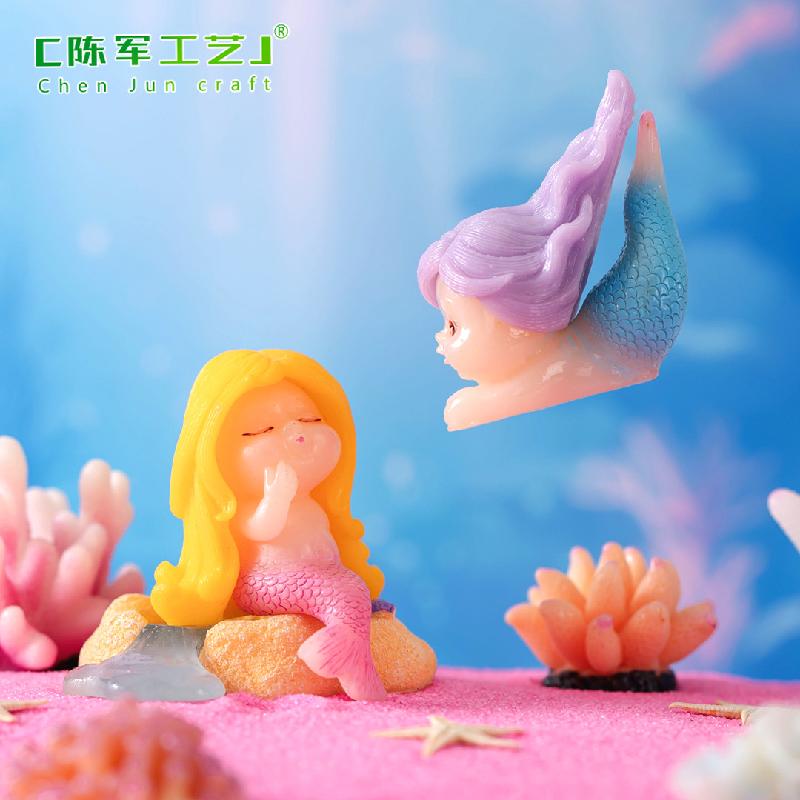 Phụ Kiện Tiểu Cảnh Tiểu cảnh nàng tiên cá, phụ kiện trang trí bể cá dễ thương (ZC-459)