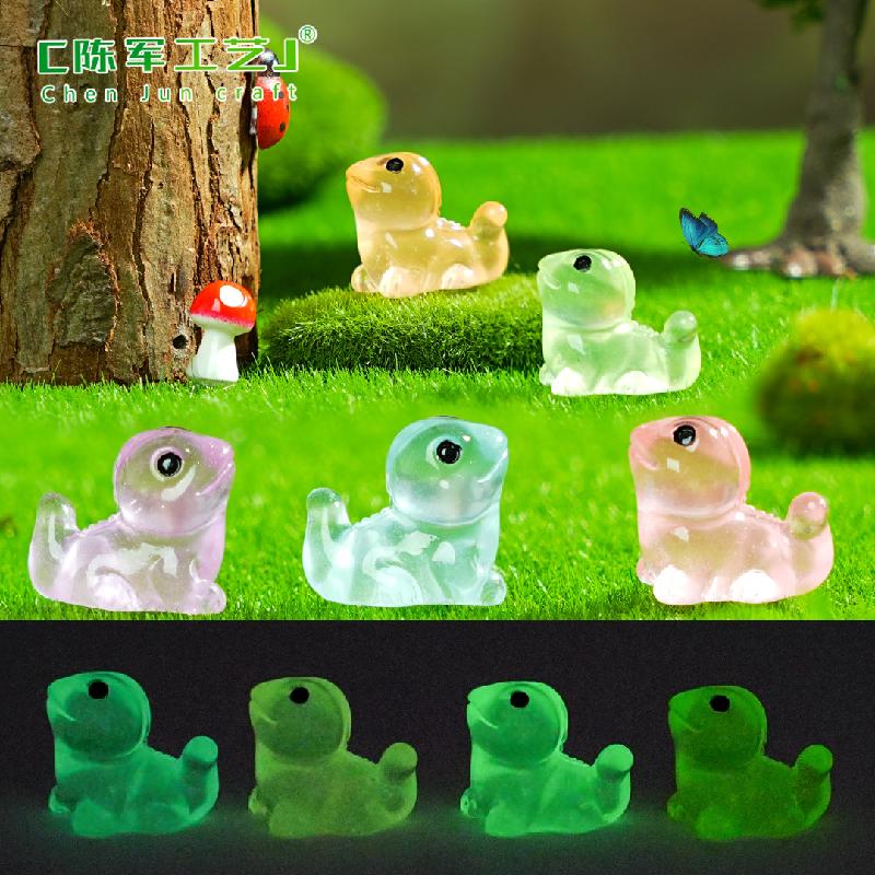 Phụ Kiện Tiểu Cảnh Tiểu cảnh tắc kè nhỏ phát sáng DIY, phụ kiện tiểu cảnh mini resin garden treo bàn đáng yêu cute (ZC-1436)