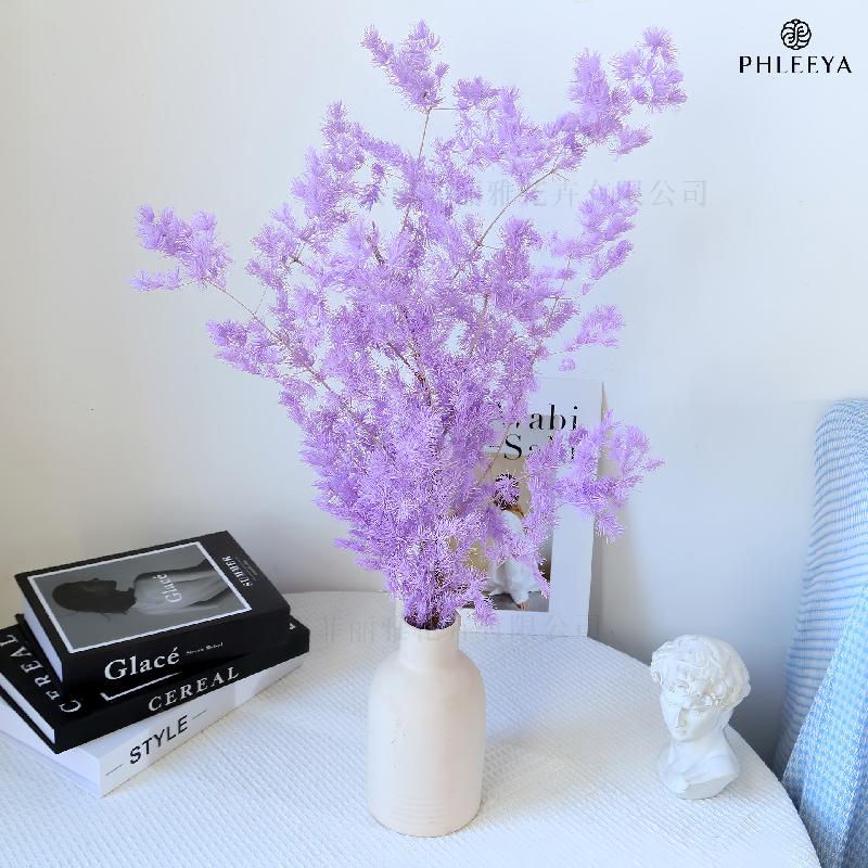 Hoa khô trang trí Lá tùng Bồng Lai vĩnh cửu DIY hoa khô cắm bình lồng kính (HK-43)