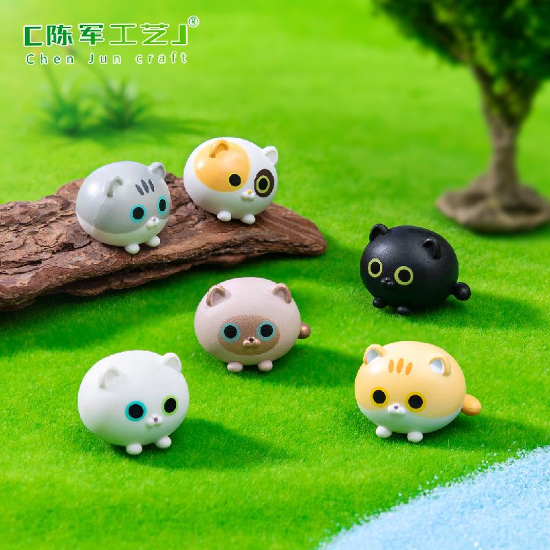 Phụ Kiện Tiểu Cảnh 微景观创意可爱暹罗橘猫公仔园艺造景 DIY装饰品挂配件迷你小摆件