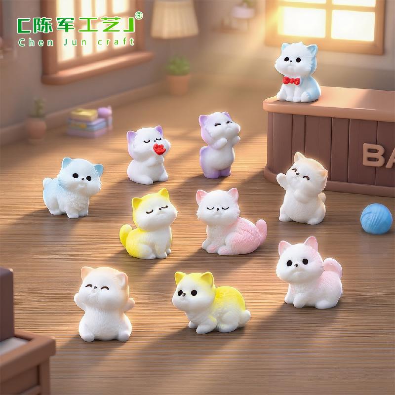 Phụ Kiện Tiểu Cảnh Mèo Con Dễ Thương Mini Nhà Búp Bê (PK-575)