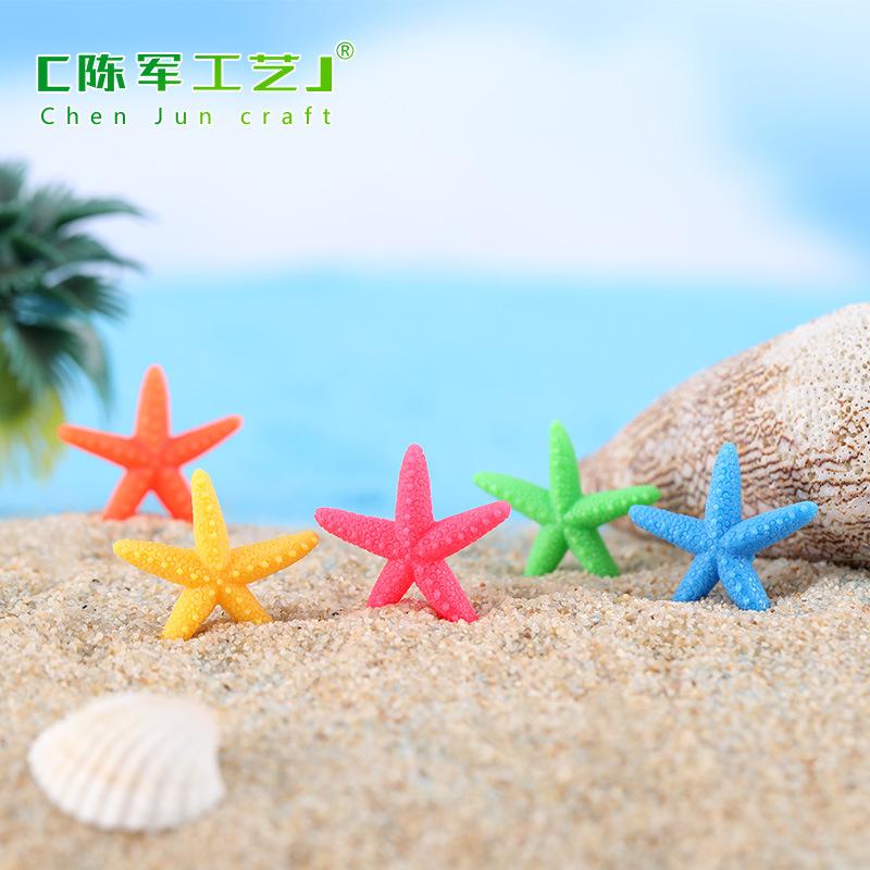 Phụ Kiện Tiểu Cảnh Tiểu cảnh sao biển sắc màu mini trang trí ốp điện thoại (ZC-1067)