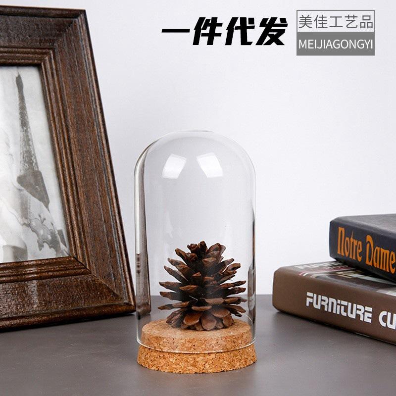 Chụp Thuỷ Tinh Cầu Thuỷ Tinh Hình Tròn, Hình Trụ Nút Gỗ Mềm (MJA-3)