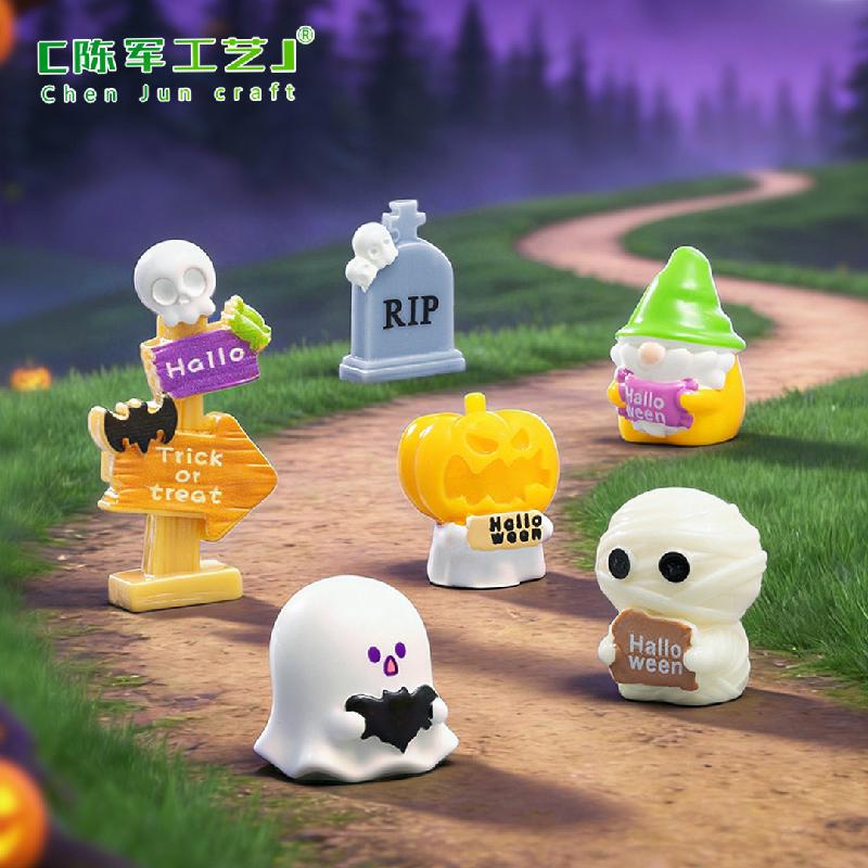 Phụ Kiện Tiểu Cảnh Xác Ướp Bí Ngô Và Ma Halloween Mini (PK-562)