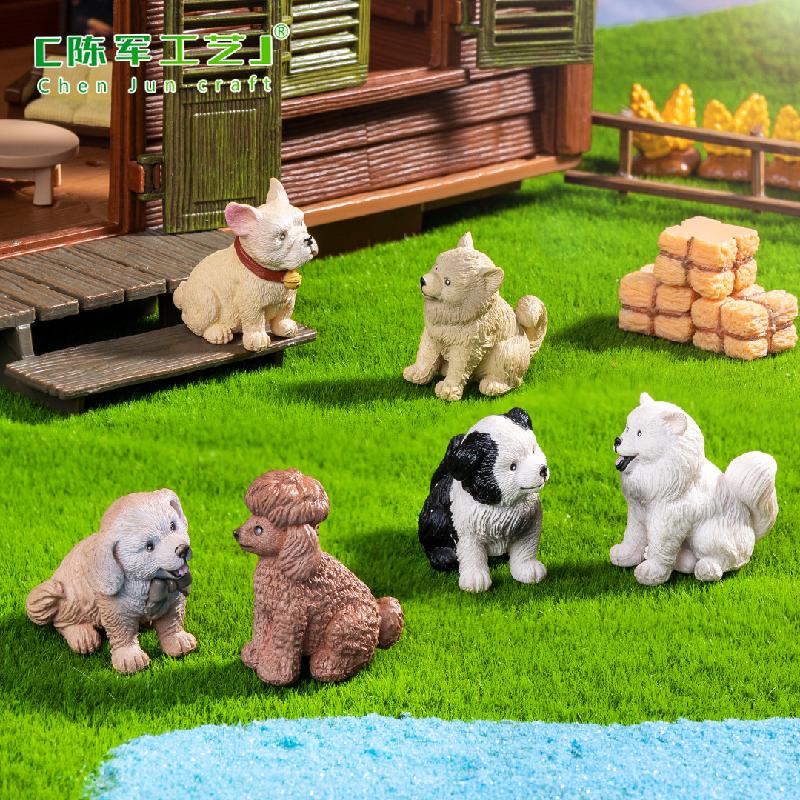 Phụ Kiện Tiểu Cảnh Chó Samoyed tiểu cảnh trang trí DIY cho bàn làm việc (ZC-637)
