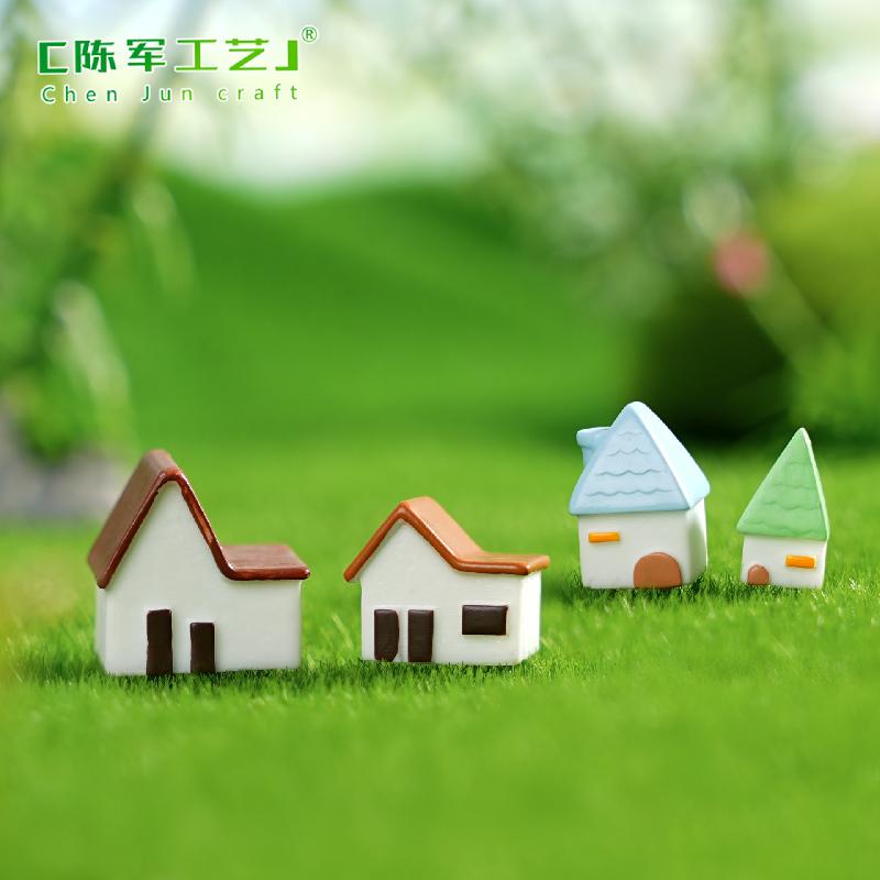 Phụ Kiện Tiểu Cảnh 微景观创意建筑小房子海景别墅园艺造景 DIY装饰品配件迷你小摆件