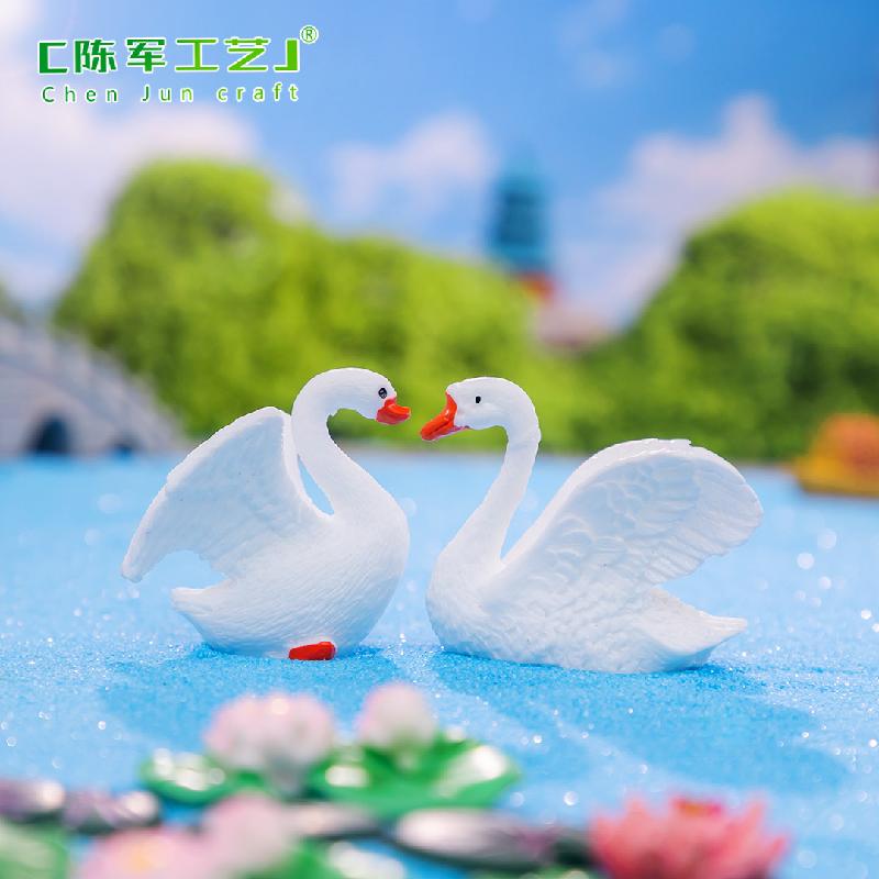 Phụ Kiện Tiểu Cảnh Tiểu cảnh thiên nga trắng phong cách ins trang trí Zakka (ZC-786)