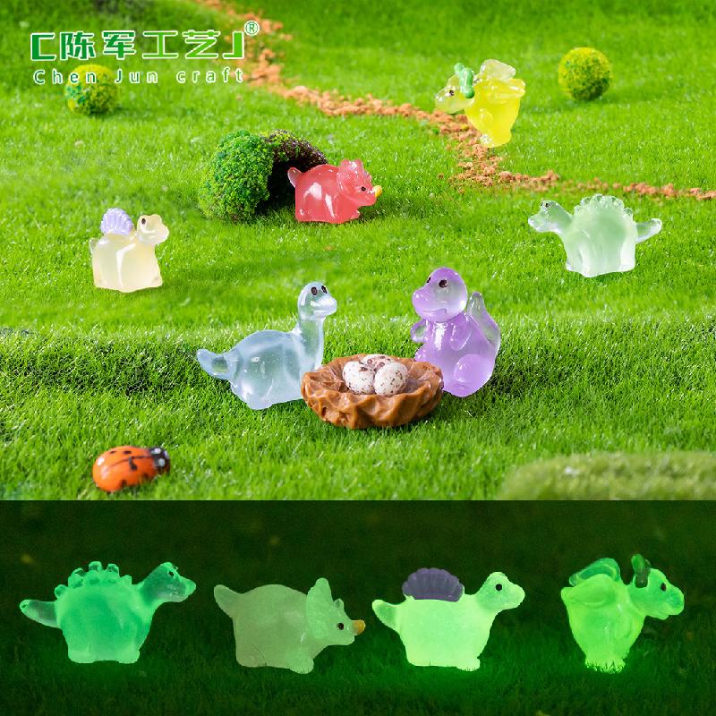 Phụ Kiện Tiểu Cảnh Tiểu cảnh khủng long phát sáng mini trang trí chậu rêu (ZC-874)