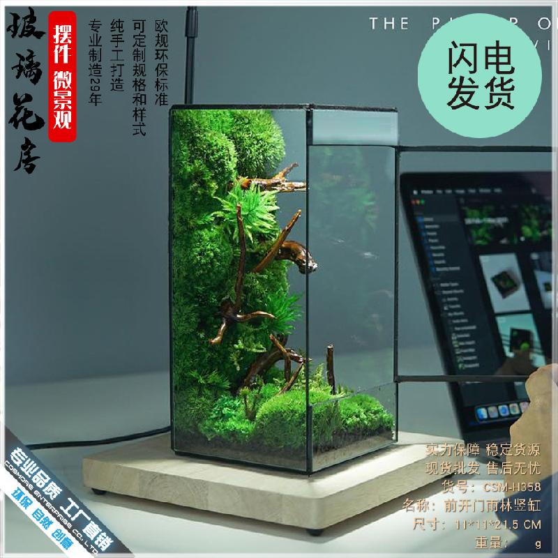 Chậu Đa Giác 几何玻璃花房小型客厅生态桌面造景缸迷你雨林盒苔藓微景观水草缸