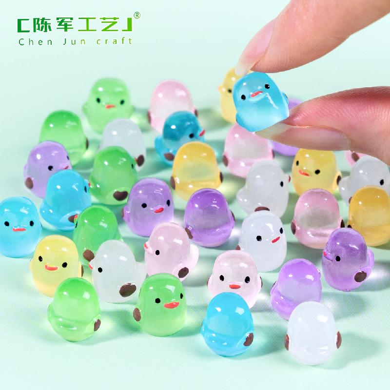 Phụ Kiện Tiểu Cảnh Tiểu cảnh gà con phát sáng, phụ kiện trang trí dễ thương (ZC-328)