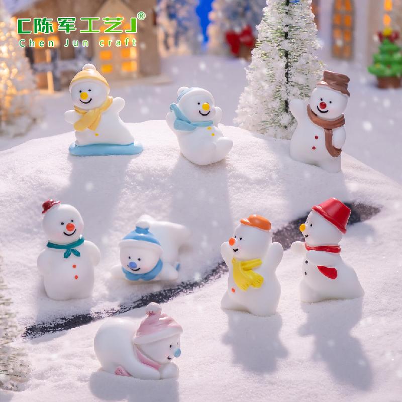 Phụ Kiện Tiểu Cảnh Tiểu cảnh người tuyết và cây thông, phụ kiện Noel mini (ZC-120)